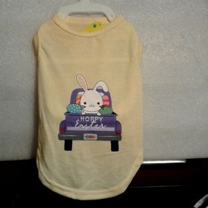 Easter dog apparel light yellow news withtags size small